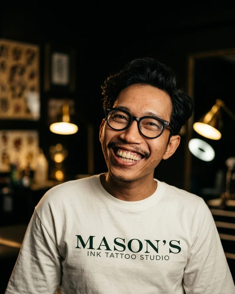 Dzul, independent tattoo artist at Mason's Ink
