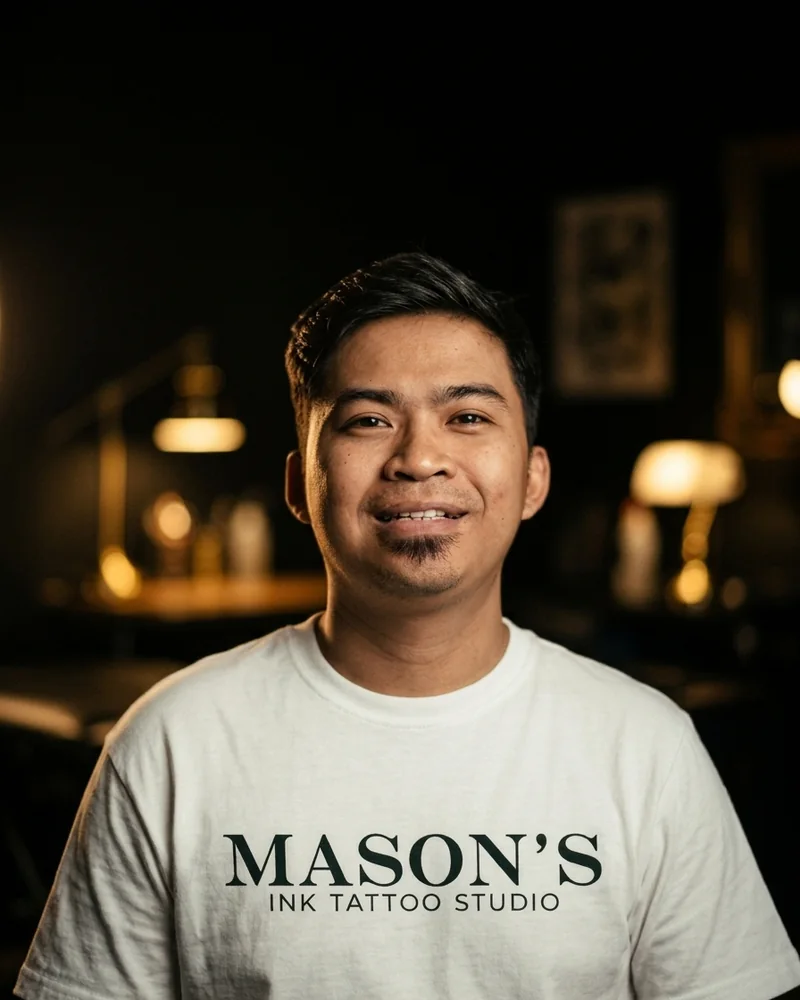 Orlando, independent tattoo artist at Mason's Ink