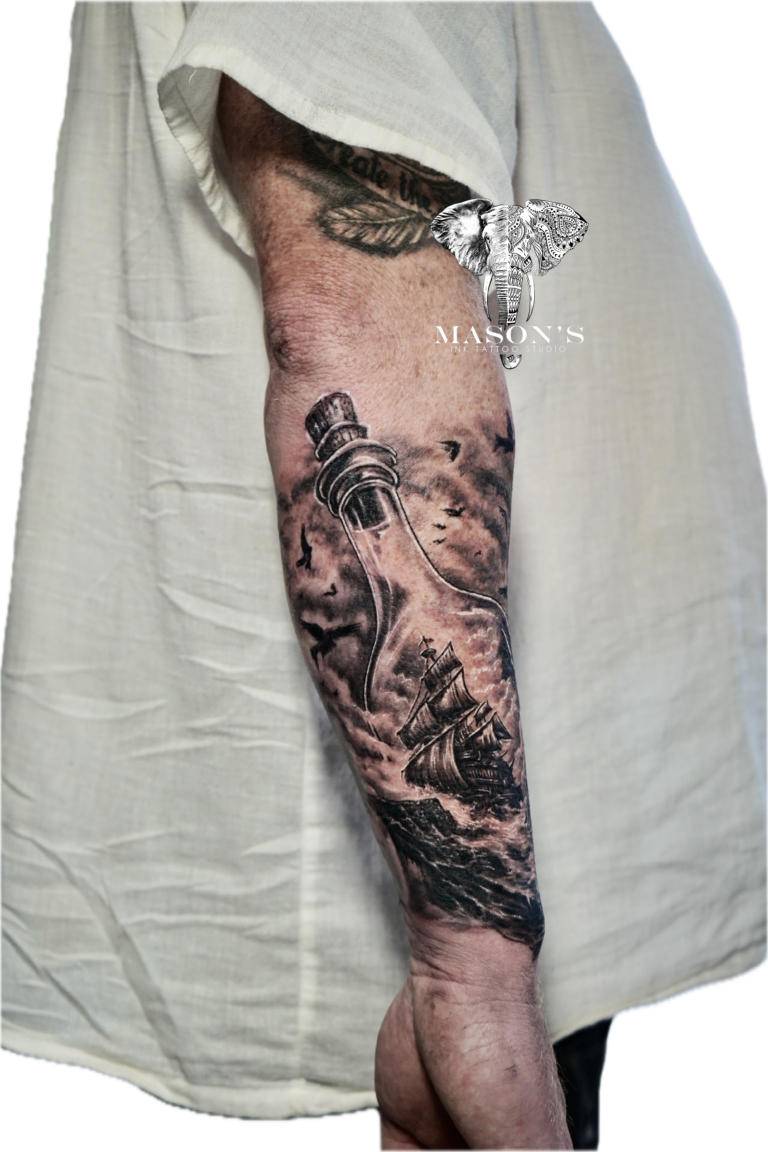 Black and Grey Tattoo Style