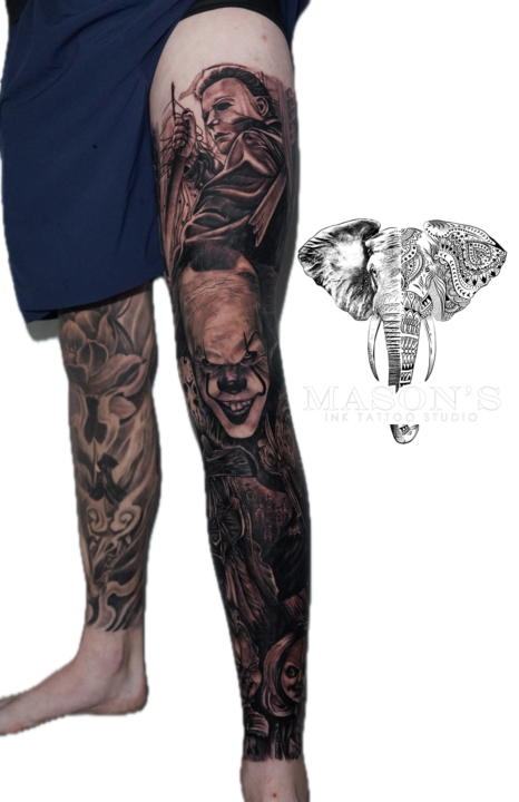 Black and Grey Tattoo Style