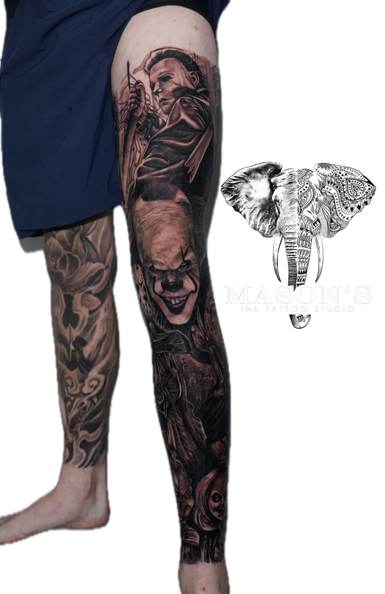 Black and Grey Tattoo Style