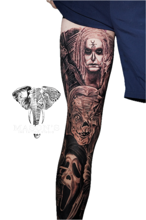 Black and Grey Tattoo Style