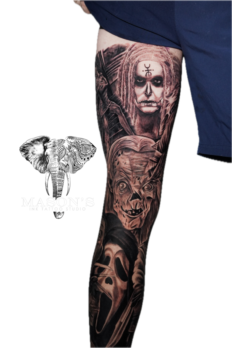 Black and Grey Tattoo Style