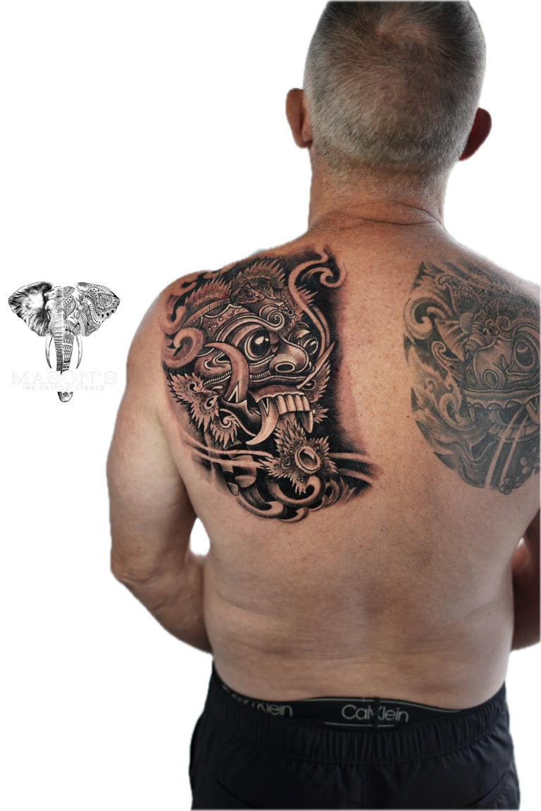 Balinese Barong Tattoo Syle
