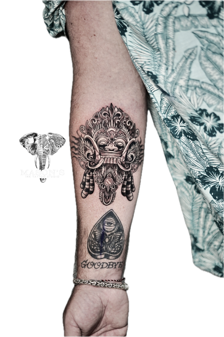 Balinese Barong Tattoo Syle