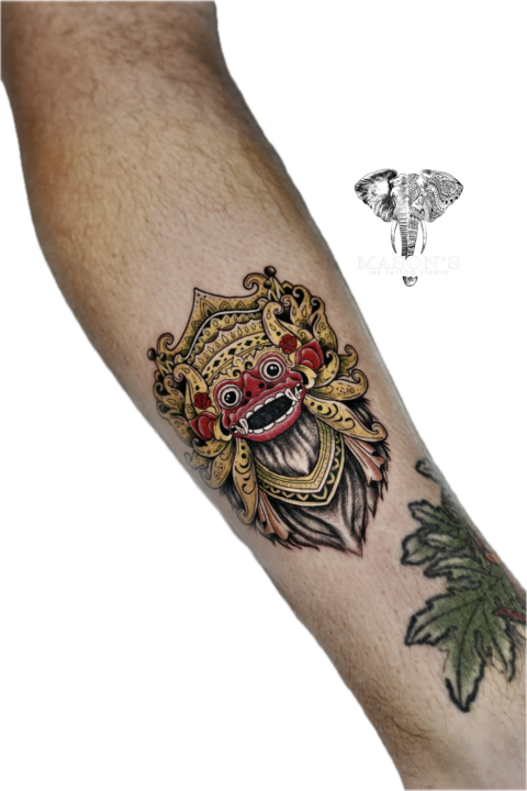 Balinese Barong Tattoo Syle
