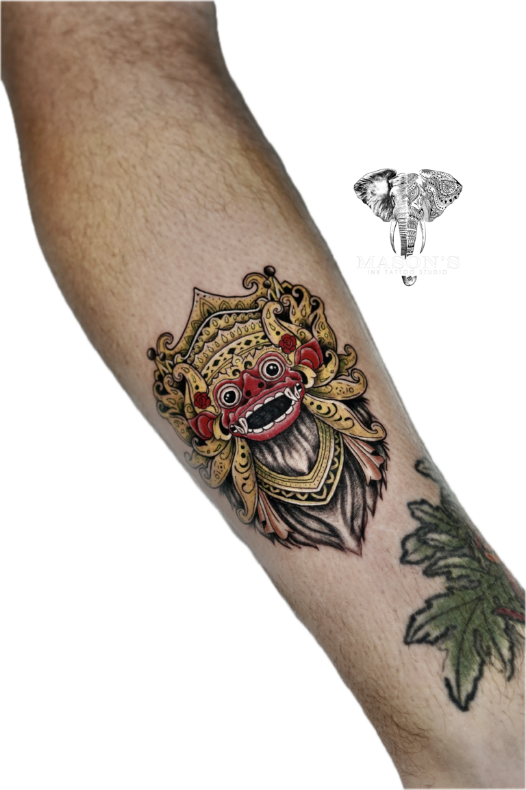Balinese Barong Tattoo Syle