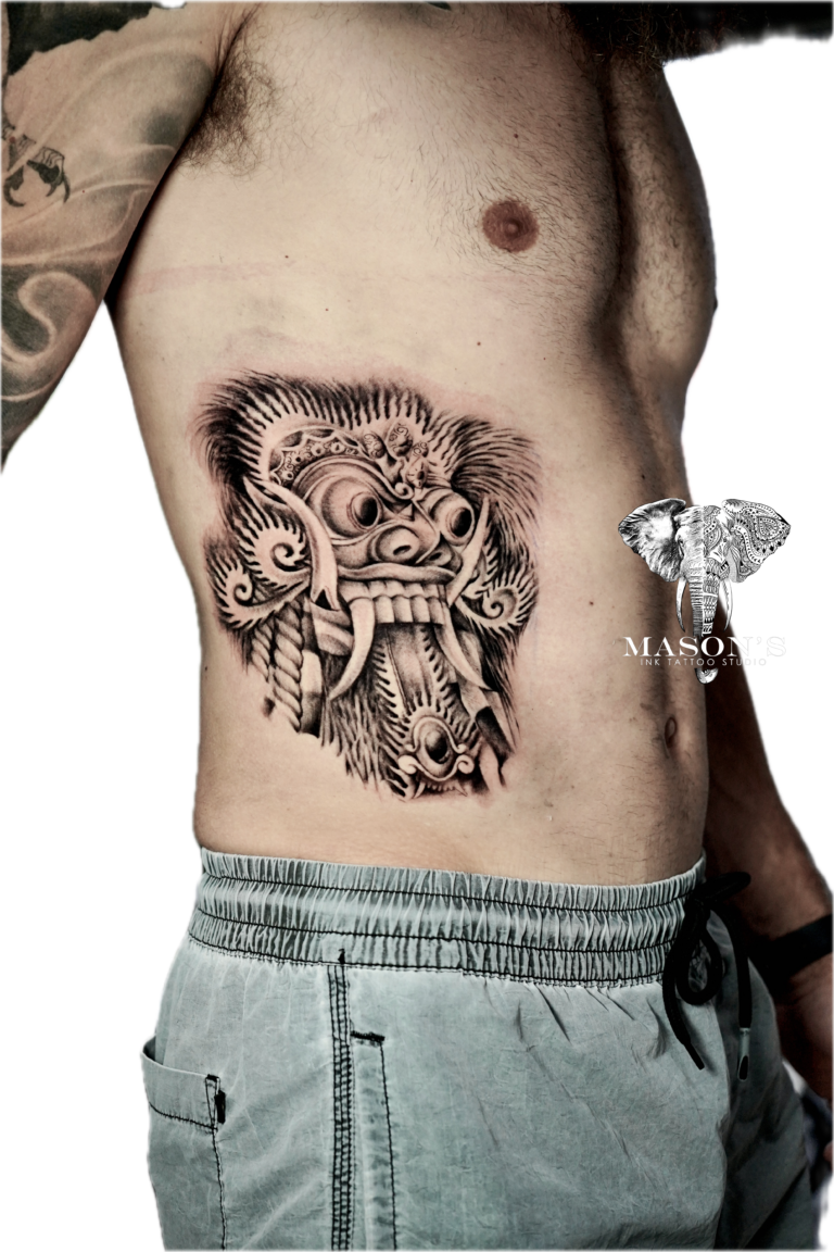 Balinese Barong Tattoo Syle