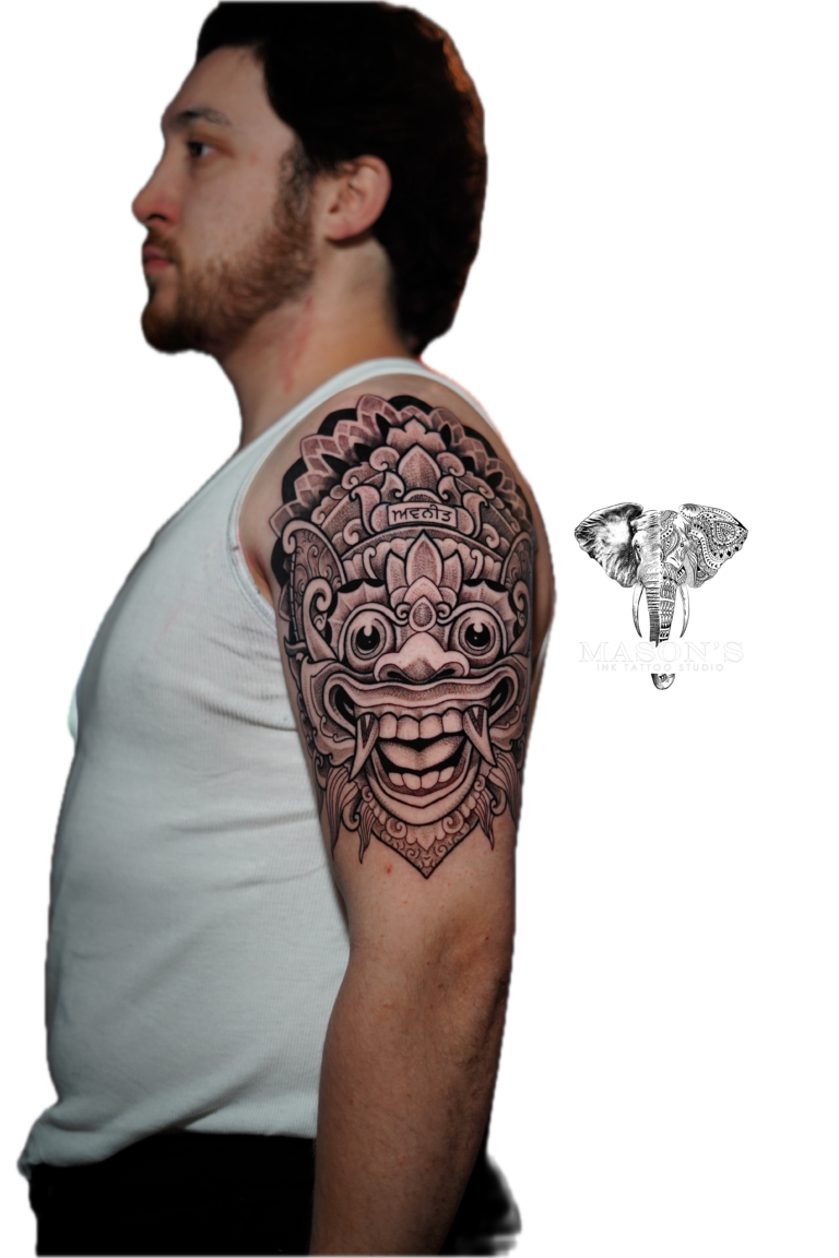 Balinese Barong Tattoo Syle