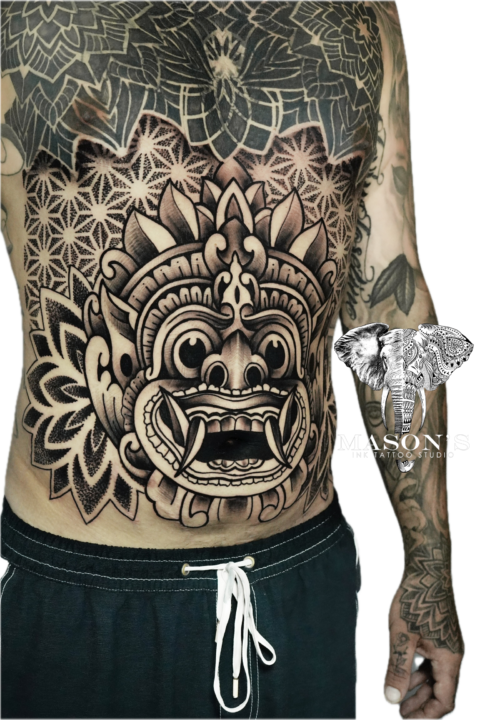 Balinese Barong Tattoo Syle