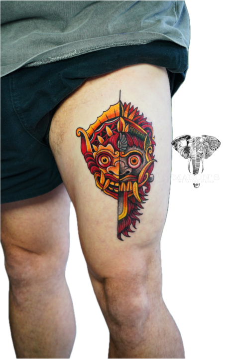 Balinese Barong Tattoo Syle