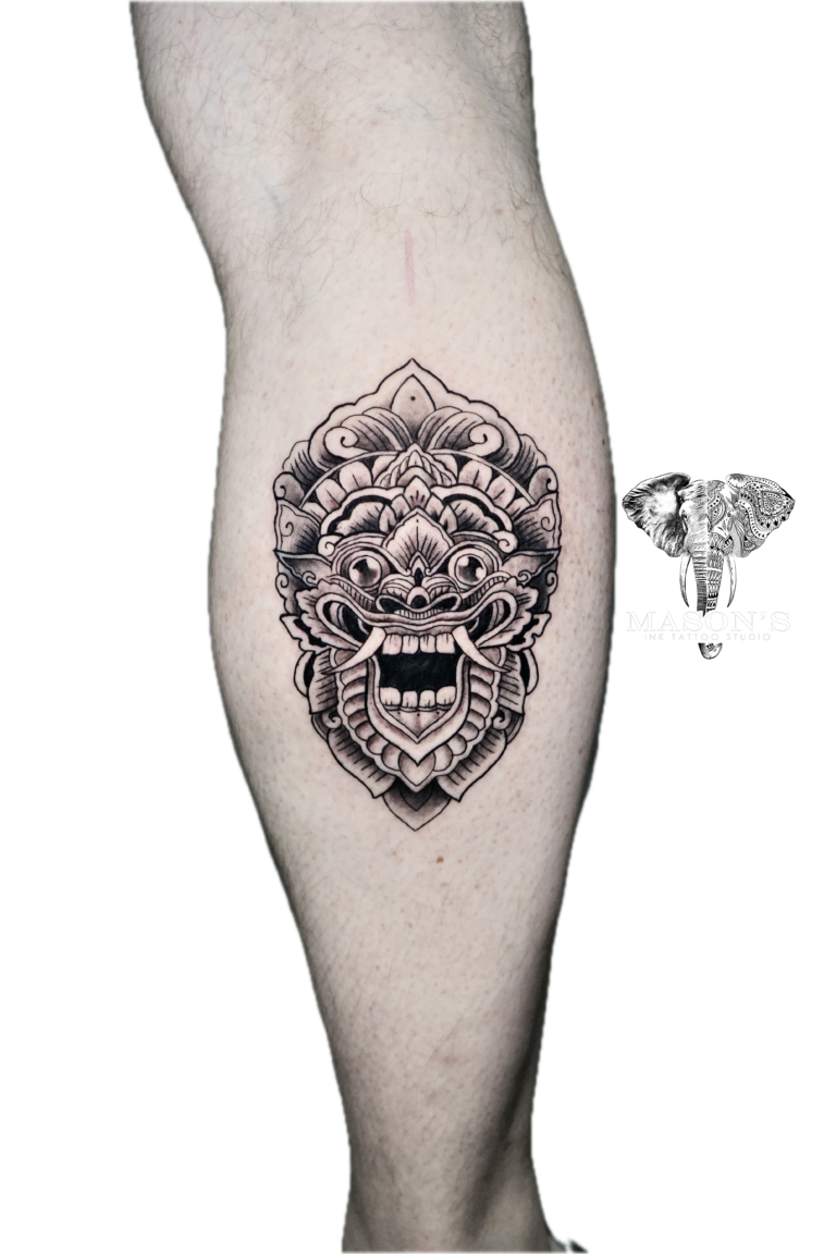 Balinese Barong Tattoo Syle