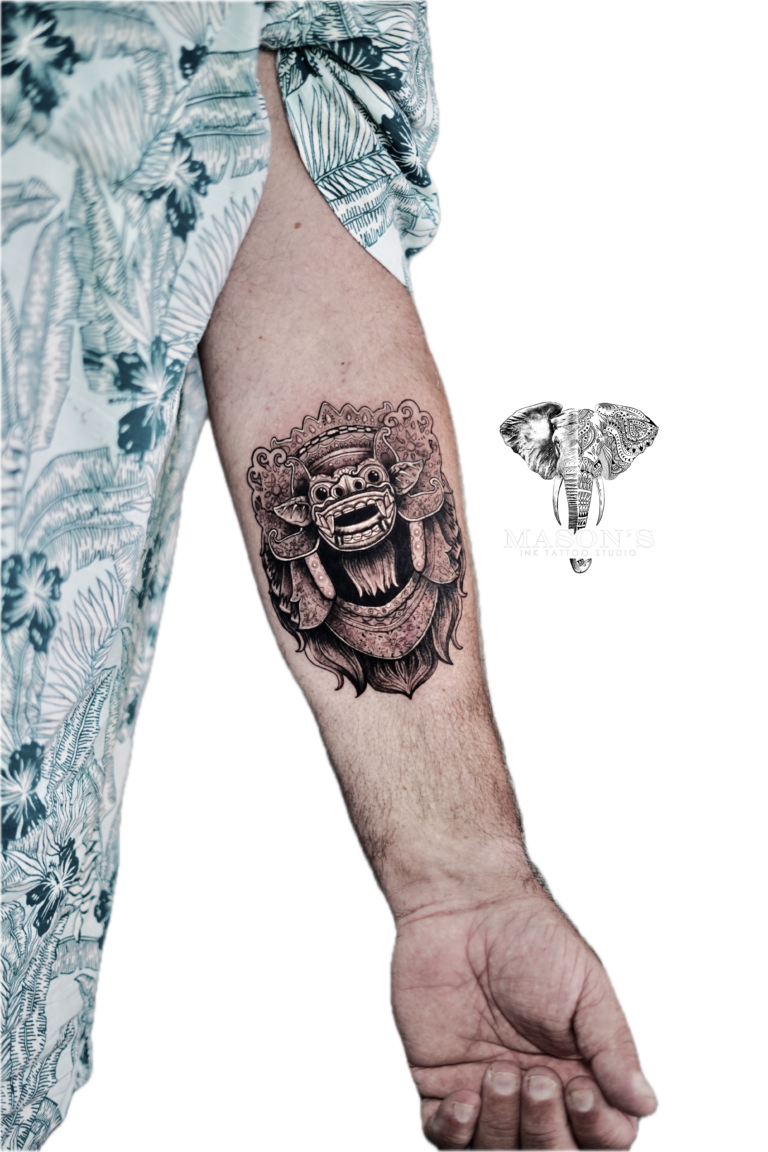 Balinese Barong Tattoo Syle
