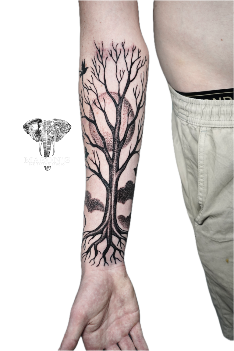 Black Work Tattoo Style