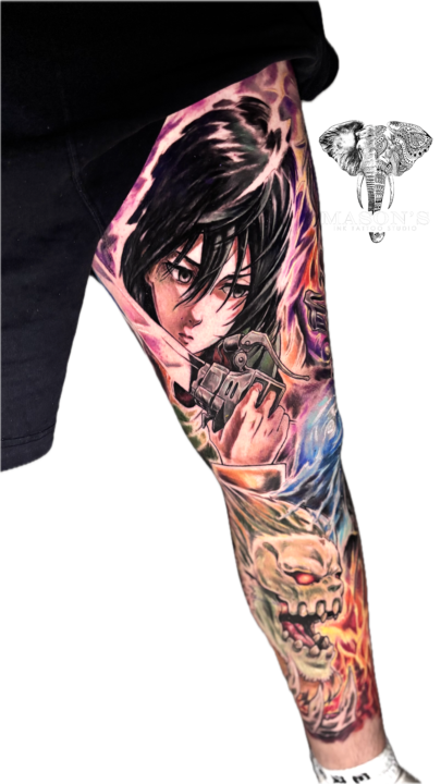 Color Tattoo Style : Anime