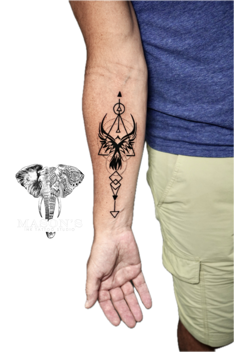 Geometric Tattoo Style Design