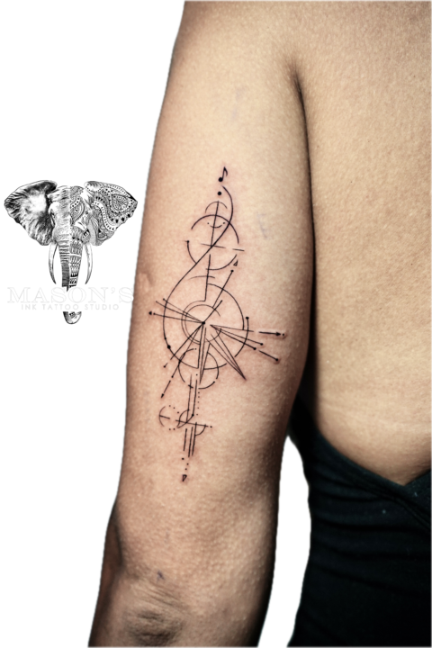 Geometric Tattoo Style Design