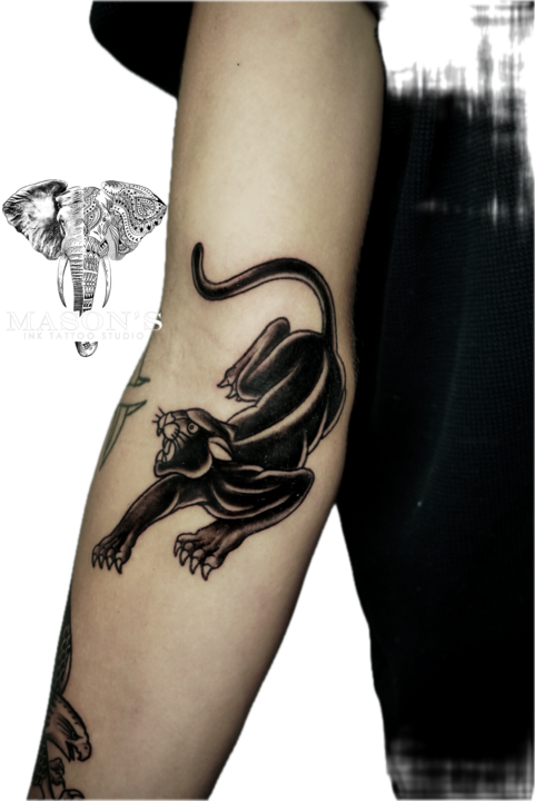 Traditional Tattoo Style : Black Panther