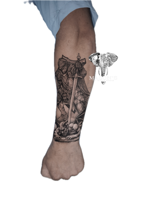 Black and Grey Tattoo Design