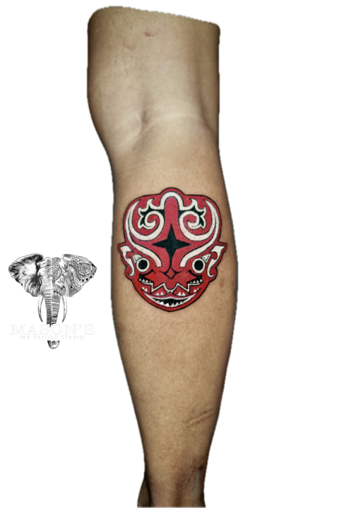 Color Primitive Tattoo Design