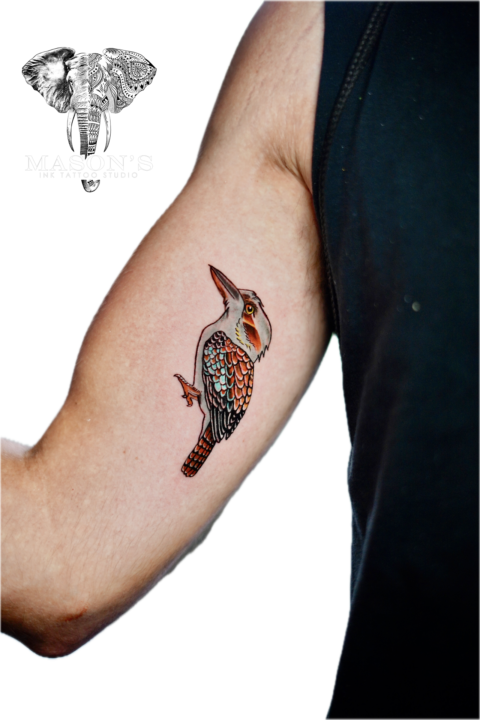 Color Bird Tattoo Design