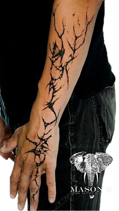 Abstract Venom Tattoo Design