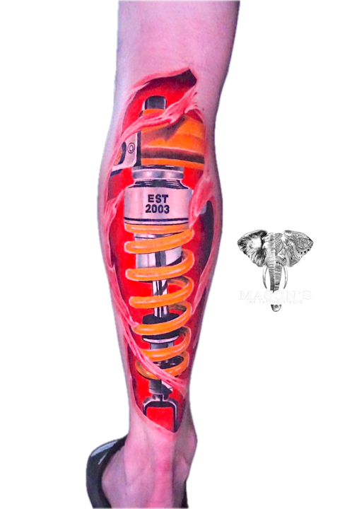 Tattoo Style Color Shock Car