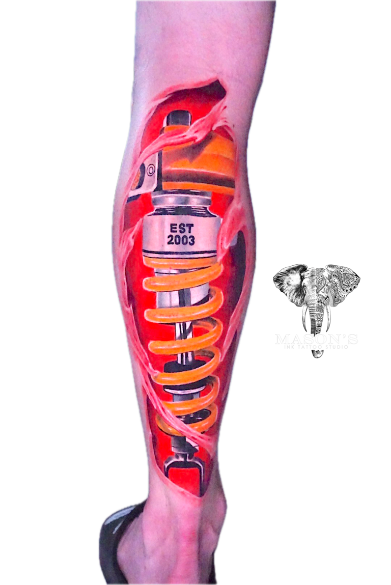 Tattoo Style Color Shock Car