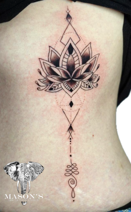 Ornamental Beauty Lotus Tattoo Design