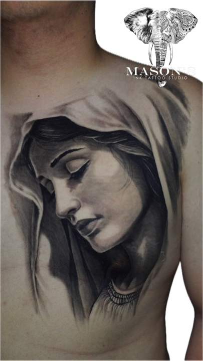 Tattoo Style Portait Woman