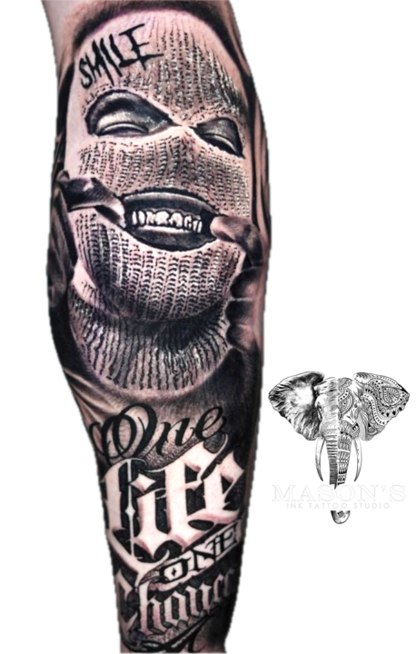 Tattoo Style Realism ghetto dreams or trapstar aesthetics