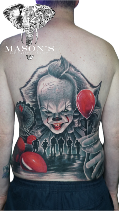 Tattoo Style Realist Pennywise the Dancing Clown