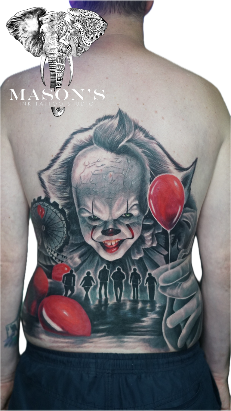 Tattoo Style Realist Pennywise the Dancing Clown