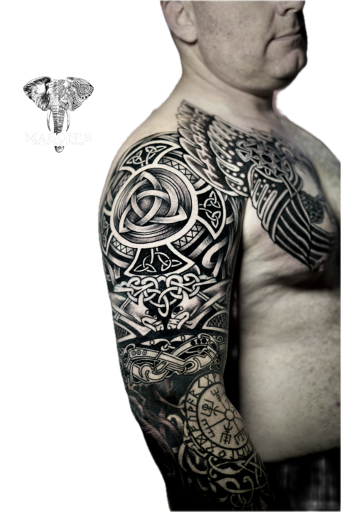 Tattoo Style Tribal Black Work