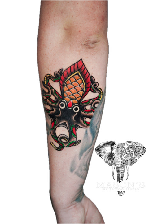 Neo-Traditional Color Tattoo Designs