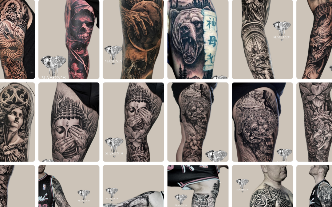 Blackwork Tattoo in Bali – Bold Expression in the Heart of Creativity