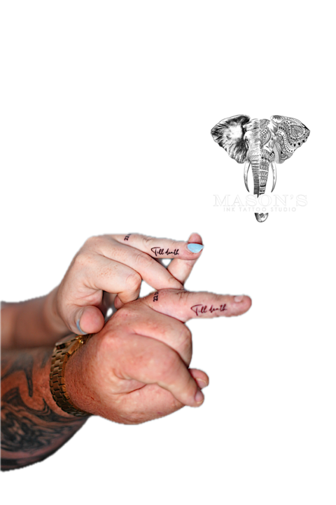 Fine Line Script Tattoo Design