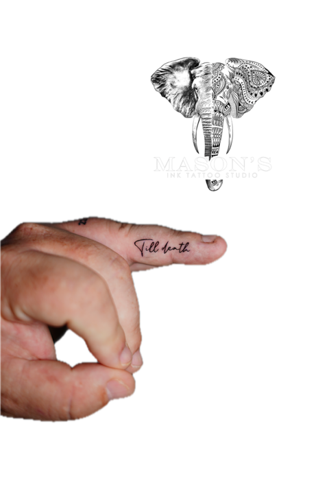 Fine Line Script Tattoo Design