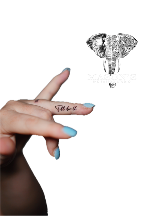 Fine Line Script Tattoo Design