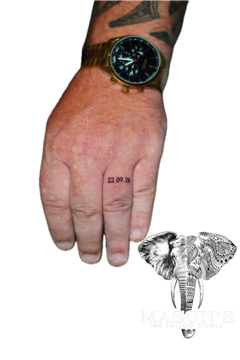 Fine Line Script Tattoo Design