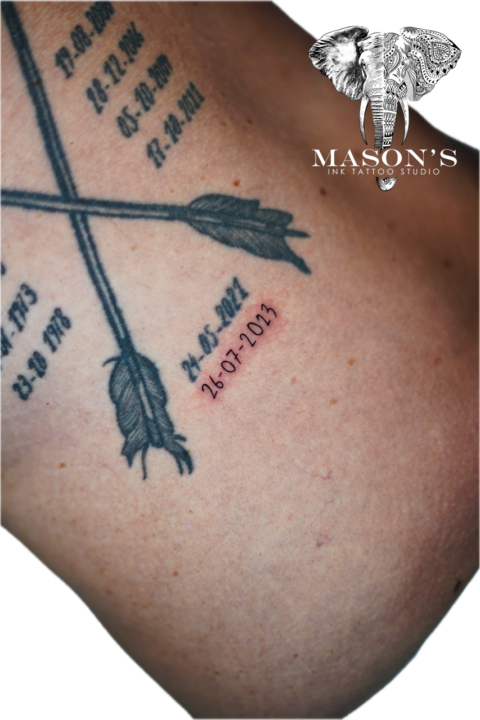 Fine Line Script Tattoo Design