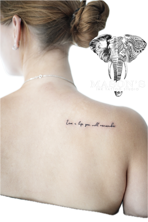 Fine Line Script Tattoo Style