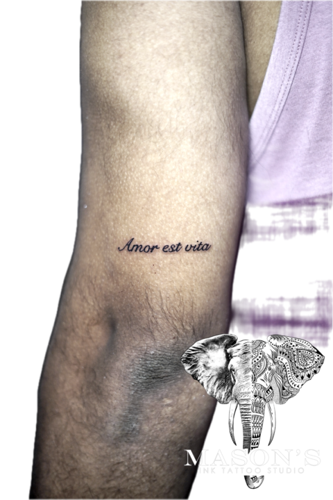 Fine Line Script Tattoo Style