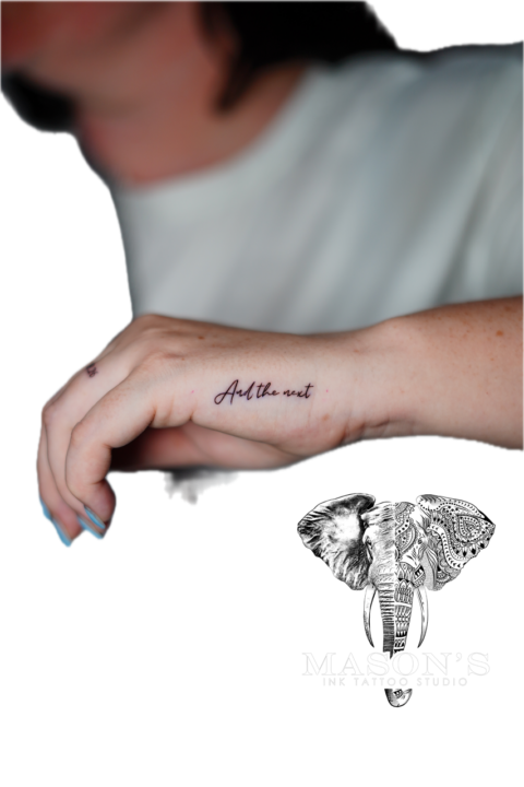 Fine Line Tattoo Style Script