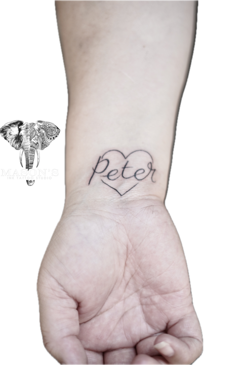 Fineline Love Peter Tattoo Design