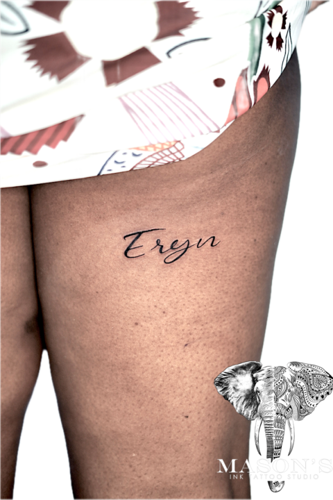 Fineline Script Tattoo Design