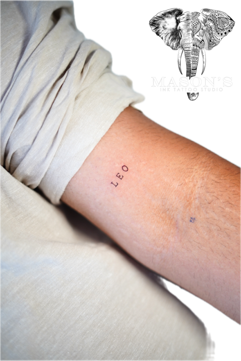 Fineline Script Tattoo Design
