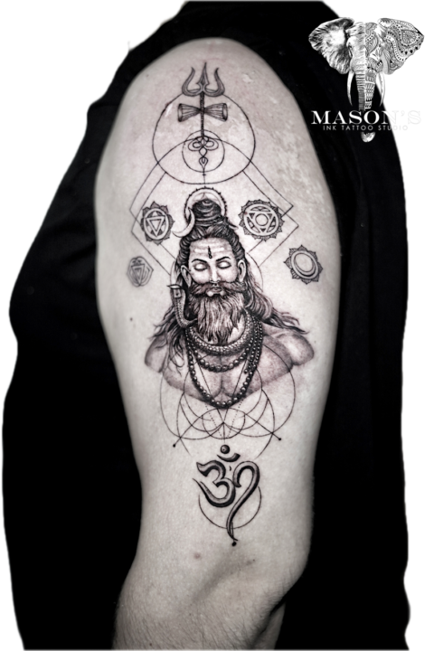 Geometry Tattoo Style Shiva