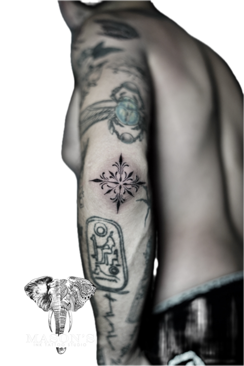 Ornamental Linework Tattoo Design