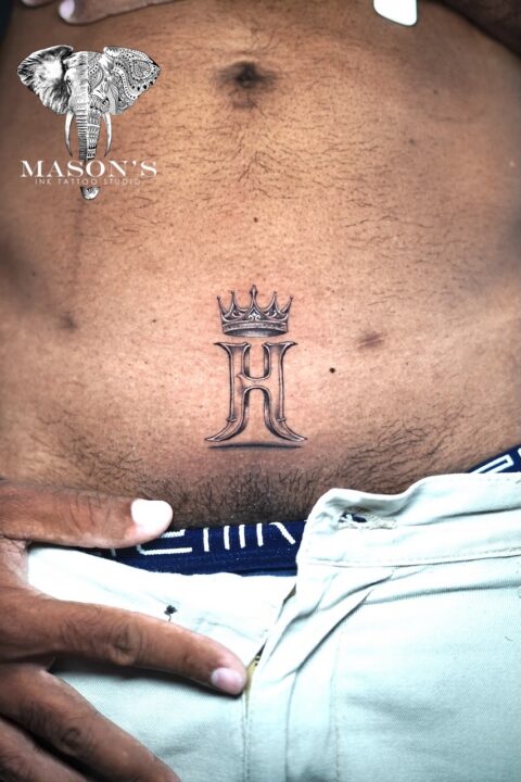 Realism Script Tattoo Design